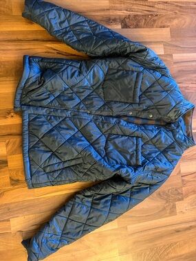 King Ranch Men's Quilted Diamond Puffer Jacket - Dark Blue
